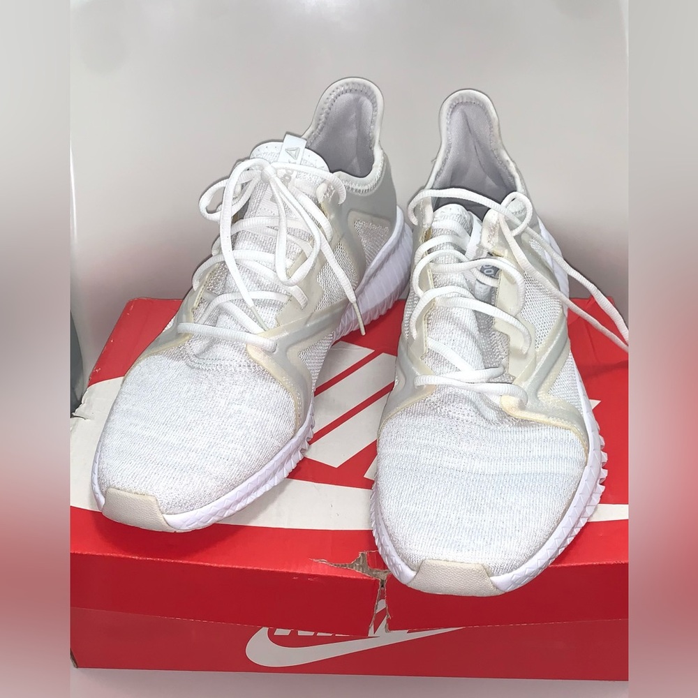 Reebok Mens Flexagon 2 Training Shoe White Heathered Running Sneakers Size 11.5